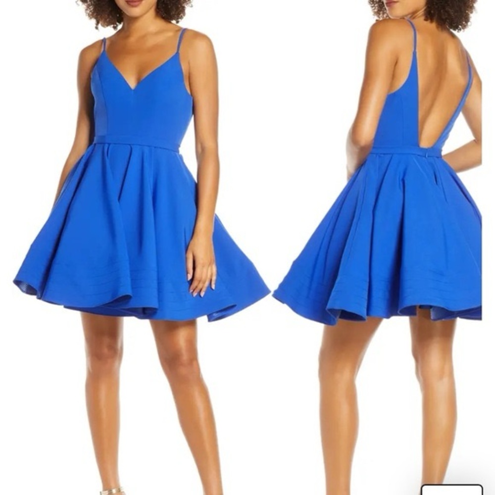 Mac Duggal Blue Sleeveless Dress - Picture 11 of 13